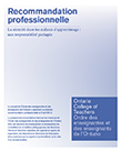 Couverture de Recommandation Professionnelle 2013