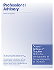 Professional Advisory Duty to Report Cover