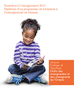 Couverture de transition à l’enseignement 2013