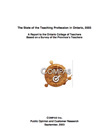 État de la profession enseignante en Ontario 2003
