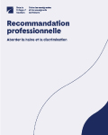 Couverture de recommandation professionelle, intitulée Aborder la haine et la discrimination