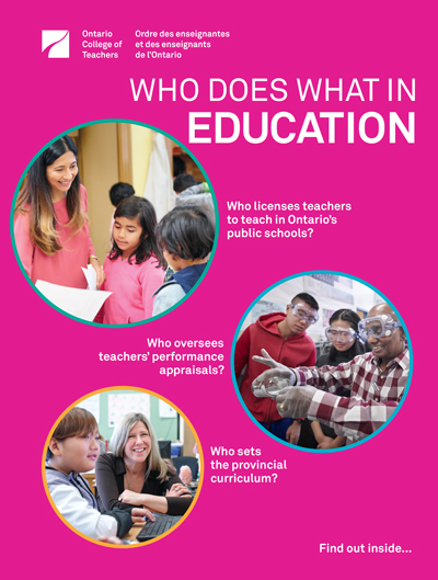 Who does what in education