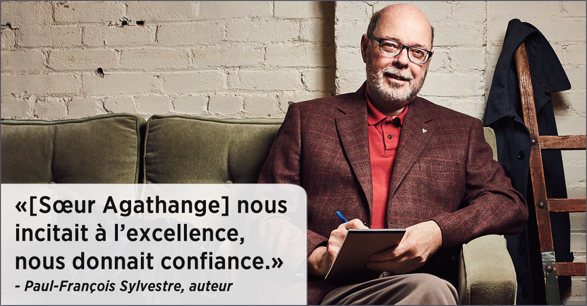 Photo de Paul-Fran&ccedil;ois Sylvestre, auteur, &laquo;[S&oelig;ur Agathange] nous incitait &agrave; l&rsquo;excellence, nous donnait confiance.&raquo;